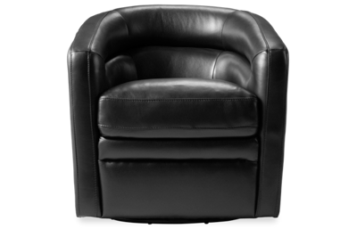 Anthony Leather Accent Swivel Chair