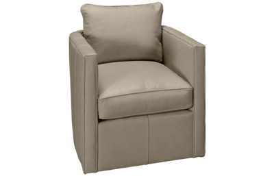 Hayes Leather Accent Swivel Chair