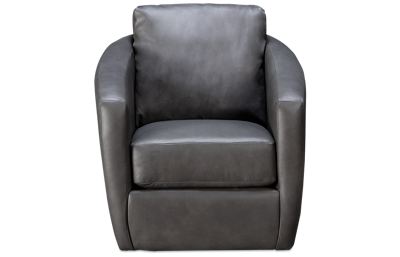 Dolce Leather Accent Swivel Glider