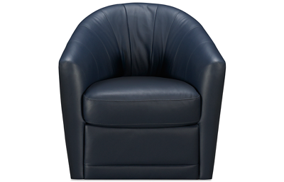 Antonio Leather Accent Swivel Chair