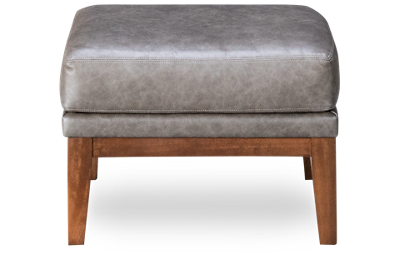 Hudson Leather Accent Ottoman