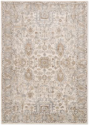 Teagan Area Rug – Botanical – Machine-Woven – Ivory/Sand