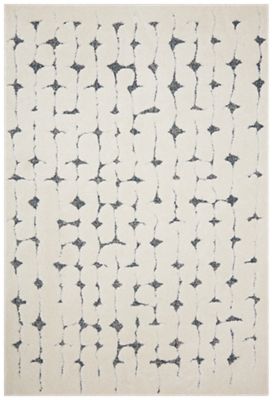 Hagen Area Rug – Contemporary – Machine-Woven – White/Navy