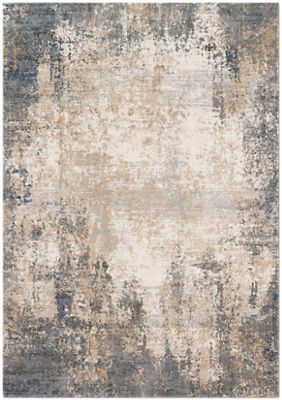 Teagan Area Rug – Abstract – Machine-Woven – Ivory/Mist