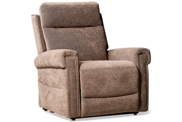 Comfort Power Lift Recliner - Durable Fabric - Cushy Tufted Backrest - Padded Track Arms - Easy-to-Use Remote