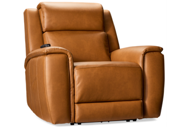 Braxton Power Wall Recliner - Tilt Power Headrest - Heat - Massage