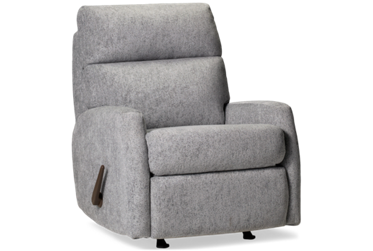 Mimi Rocker Recliner - Tufted Backrest - Track Arms - Easy Side Lever - Padded Chaise Footrest