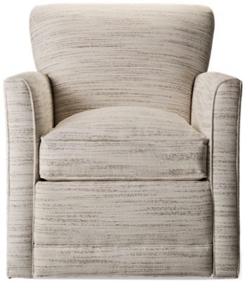 Times Square Push Back Swivel Recliner - Minimalist Design - Durable Polyester Fabric - Plush Foam Cushions