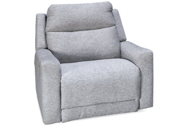Social Club Power Recliner - Soft Durable Fabric - Tilt Power Headrest - USB Charging