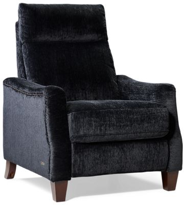 Highgrove Pushback Recliner - Soft Polyester Fabric - Nailhead Trim - Cushioned Backrest & Box Seat Cushion