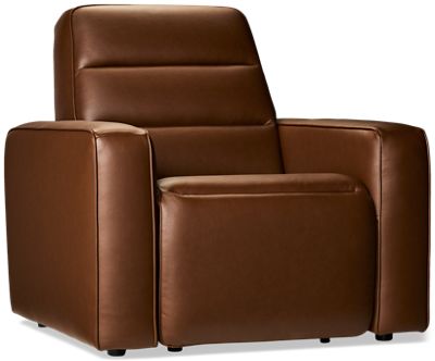 Rowan Power Recliner - Tilt Power Headrest - Cushioned Track Arms - Tufted Backrest - High Resiliency Foam Seat
