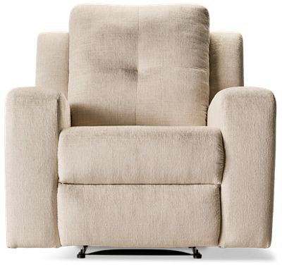 Danum Zero Wall Recliner - Contemporary Design - Track Arms - Tufted Backrest