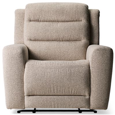 Avenida Recliner - Soft Textured Chenille Upholstery - Track Arms - Channel Tufted Back - Easy Manual Recline - Comfortable Bucket Seat