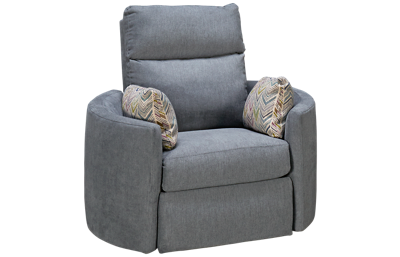 Klaussner Home Furnishings Cora Accent Swivel Recliner