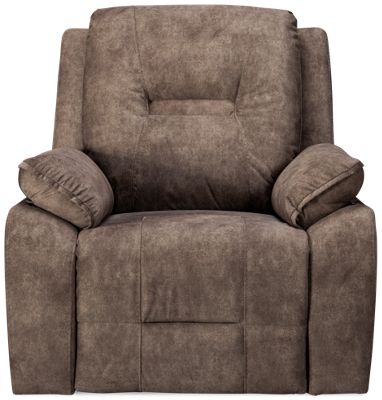 Outlier Power Recliner - Traditional Style - Smooth Upholstery - Padded Arms - Tufted Back