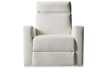 Nursery Power Swivel Glider Recliner - Tilt Power Headrest - USB Charging - Cozy Track Arms - Tufted Back - Chaise Footrest for Ultimate Comfort