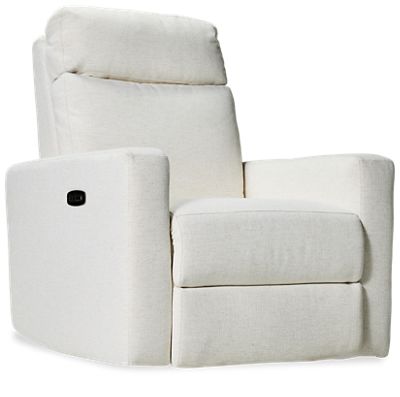 Nursery Power Swivel Glider Recliner - Tilt Power Headrest - USB Charging - Cozy Track Arms - Tufted Back - Chaise Footrest for Ultimate Comfort