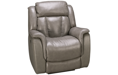 Roswell Leather Power Recliner with Tilt Headrest