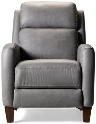 Lennox Leather Power Recliner - Tilt Power Headrest - Lumbar Support - Elegant Comfort