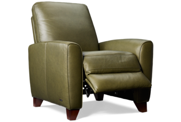 Undercover Pushback Recliner - Top-Grain Leather - Flared Arms - Plush Cushions