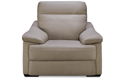 Giotto Leather Power Recliner with Tilt Headrest and Lumbar