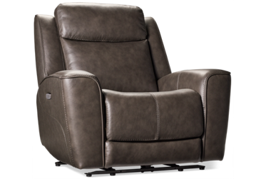 Apollo Leather Power Recliner with Tilt Headrest