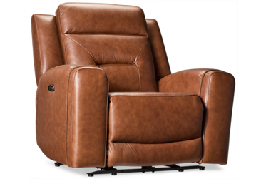 Juno Leather Power Recliner with Tilt Headrest