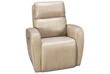 Pebble Zero Gravity Leather Power Recliner with Tilt Headrest