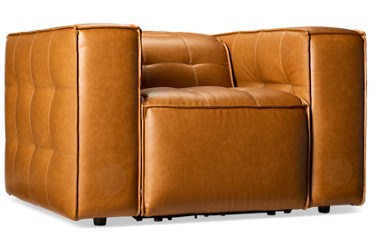 Trinidad Leather Power Recliner - Tilt Power Headrest - Immersive Audio - Soft Tufted Leather
