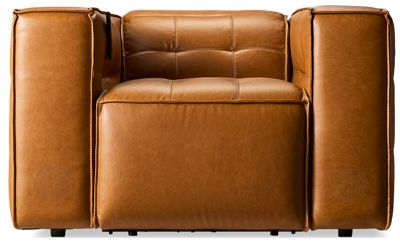 Trinidad Leather Power Recliner - Tilt Power Headrest - Immersive Audio - Soft Tufted Leather