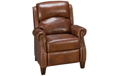 Flexsteel Whistler Leather Recliner with Nailhead