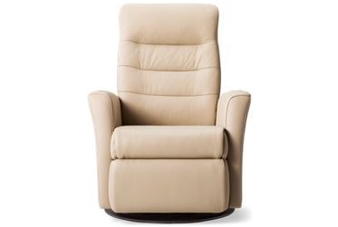Zero Stress Queen Leather Power Glider Recliner - 360 Degree Swivel - Tilt Power Headrest - Standard Size 