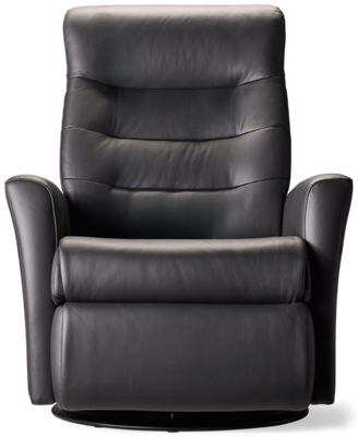 Zero Stress Queen Leather Power Glider Recliner - 360 Degree Swivel - Tilt Power Headrest - Large Size