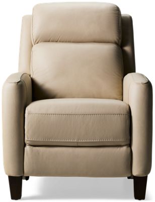 Lennox Leather Power Recliner - Tilt Power Headrest - Lumbar Support - Elegant Comfort