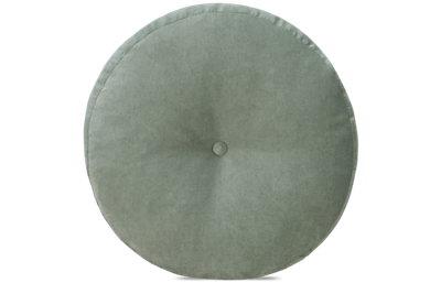 Design Lab 17" Round Toss Pillow with Button