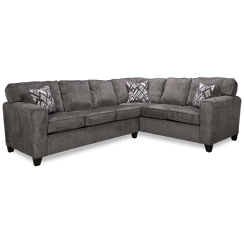 Pewter 2 Piece Sectional