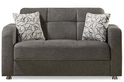 Pebble gray deals oren storage loveseat