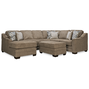 Jefferson 3 Piece Sectional and Ottoman