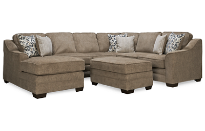 Jefferson 3 Piece Sectional and Ottoman