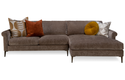 Design Lab 2 Piece Sectional with Toss Pillows