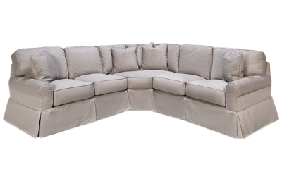 Peyton 3 Piece Sectional with Slipcover