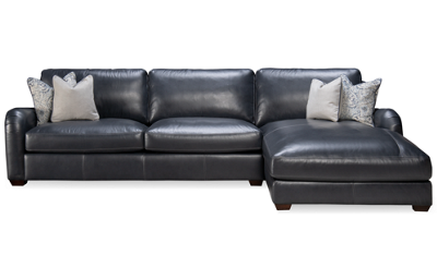Dunmore 2 Piece Leather Sectional