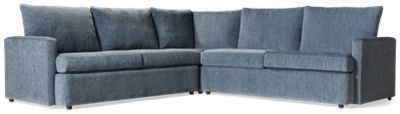 Tallahassee 3 Piece Sectional - Durable Sunbrella Fabric - Generously Cushioned Box Seats - Three Toss Pillows - Ultimate Comfort
