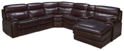 Jordan's furniture leather sectional discount
