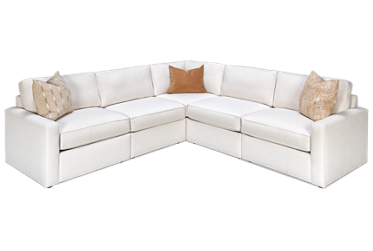 Reformation 5 Piece Sectional with Toss Pillows