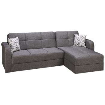 Vision 2 Piece Convertible Sectional with Storage and Chaise