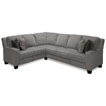 West End Power 3 Piece Reclining Sectional with 2 Recliners with Tilt Headrest