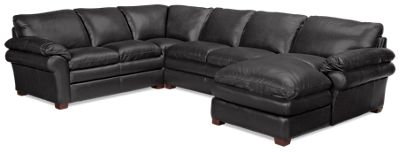 Jordan's furniture leather sectional discount