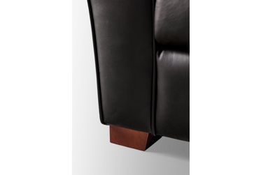 Hogan 3 Piece Leather Sectional - Plush Pillow Arms - Spacious Chaise Lounge - Ultimate Comfort