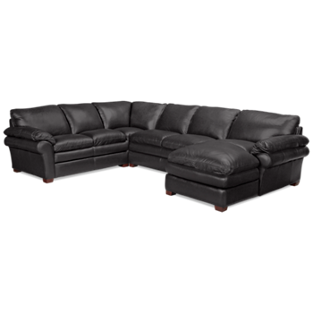 Hogan 3 Piece Leather Sectional